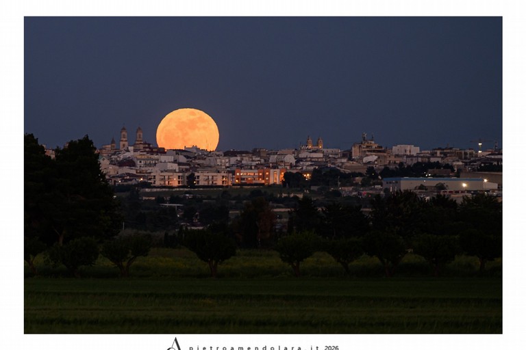 Immagine del post 20023 - Altamura Fotografia: la Luna dei fiori sullo skyline di Altamura - Altamura