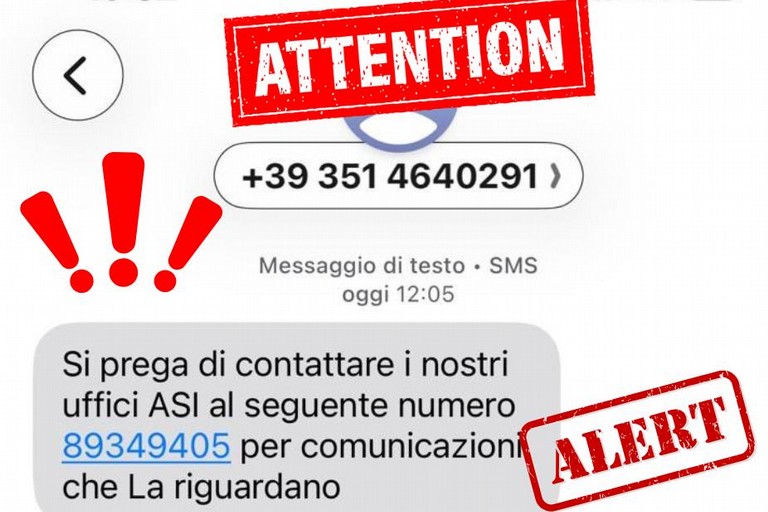 Immagine del post 15569 - Altamura Asl Bari mette in guardia: attenzione ai messaggi truffa - Altamura