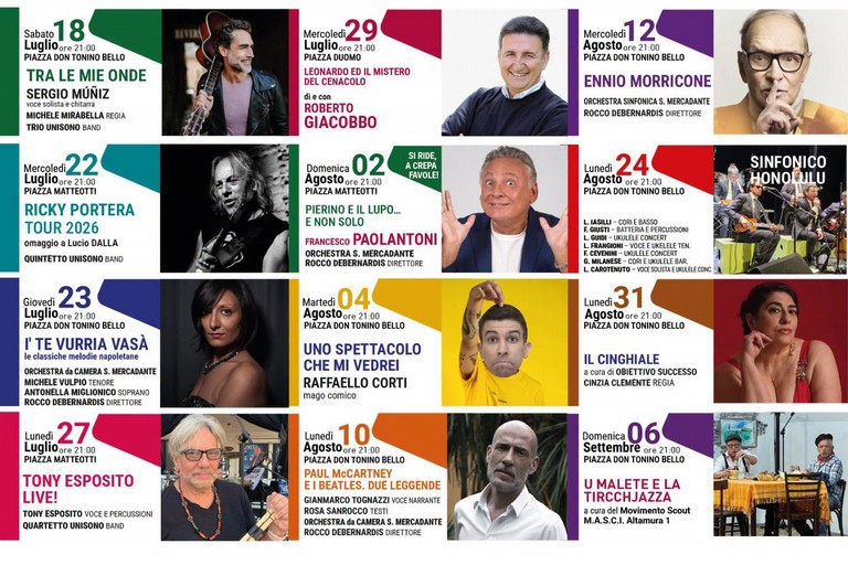 Presentata rassegna estiva, 15 spettacoli fino a settembre - Altamura