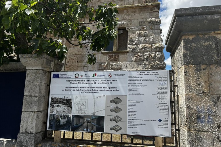 Palazzo Acquedotto, partono i lavori del Pnrr - Altamura