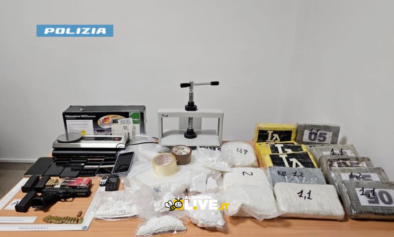 Trasportavano droga da Altamura a Lecce, sequestrati quasi 18 kg di cocaina - Altamura