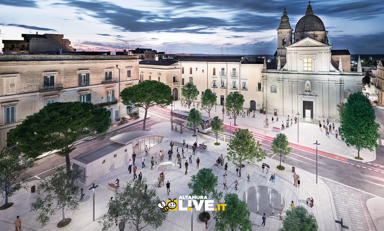 Immagine del post 14522 - Altamura Altamura, come sarà Piazza Santa Teresa dopo i lavori. Tutti gli interventi - Altamura