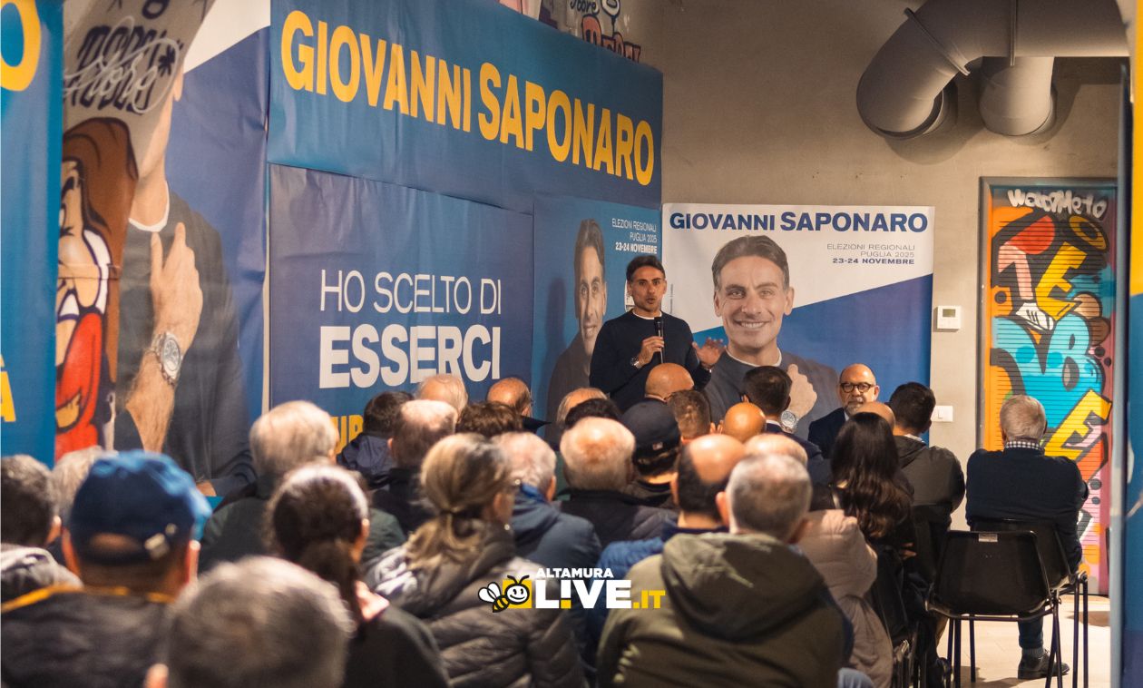 Immagine del post 13466 - Altamura “Ho scelto di esserci”: Giovanni Saponaro inaugura il comitato elettorale ad Altamura - Altamura