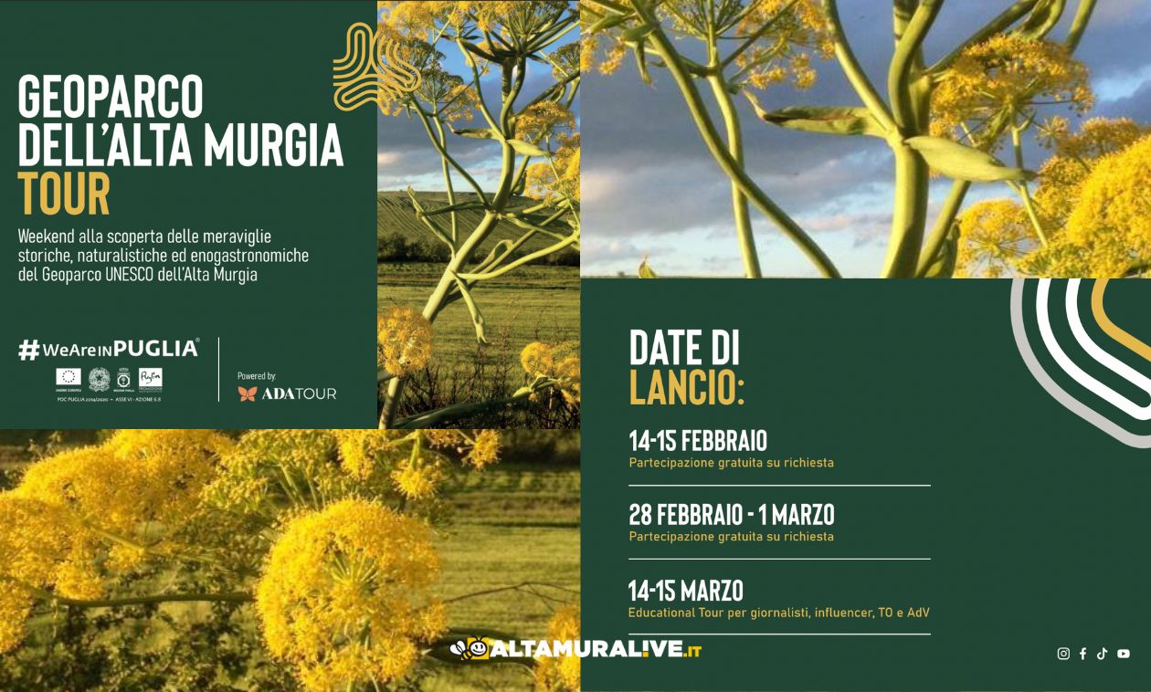 Geoparco Unesco, presentazione del “Geoparco dell’Alta Murgia Tour” alla BIT Milano - Altamura