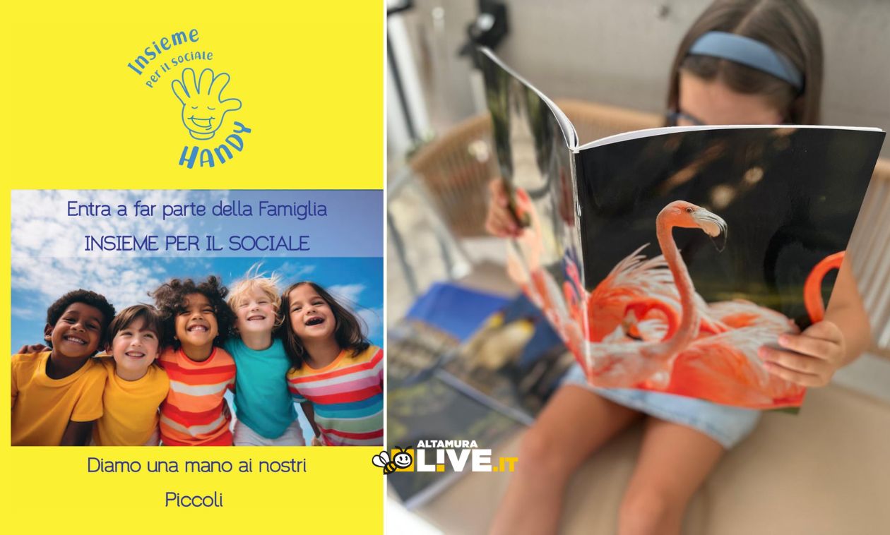 Immagine del post 11401 - Altamura Altamura, tornano i quaderni solidali HANDY– Insieme per il Sociale - Altamura