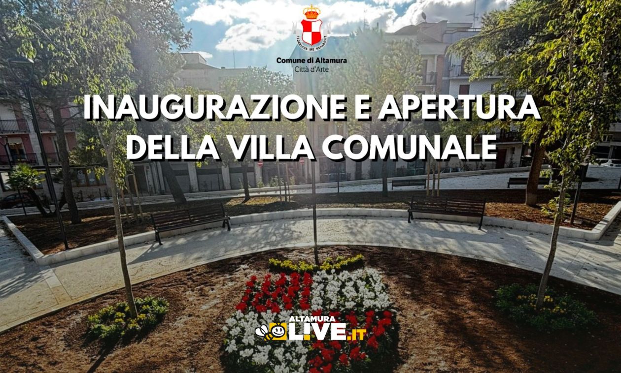 Immagine del post 14832 - Altamura Inaugurazione “Villa Grande” di Altamura e accensione dell’albero di Natale il 13 dicembre - Altamura