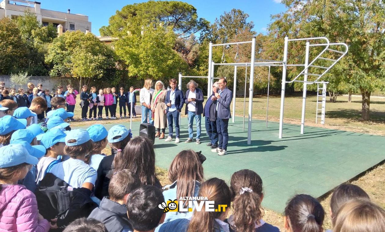 Immagine del post 17126 - Altamura Parco San Giuliano, riqualificazione “Giardino di Lorenzo” in memoria del giovane altamurano Lorenzo Segreto: più sport, luce e sicurezza - Altamura