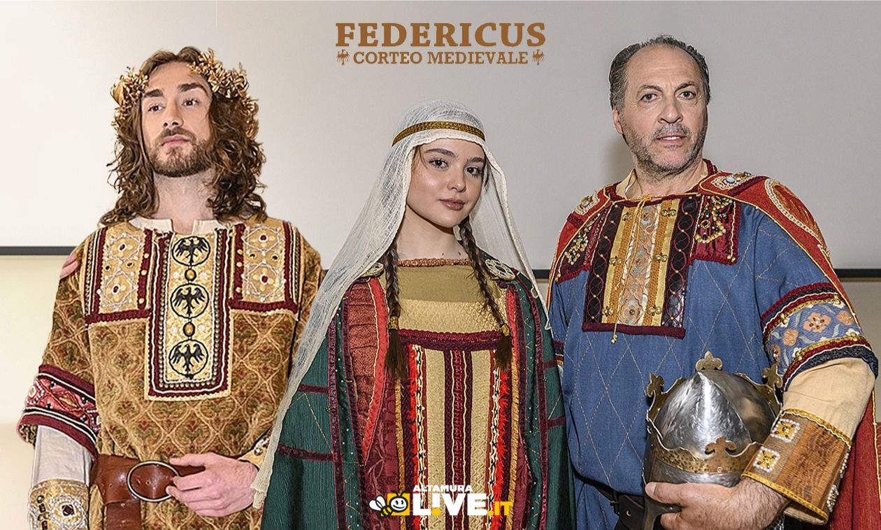Immagine del post 5844 - Altamura Federicus 2025: Federico II interpretato da Bartolo Loschiavo e Nicola Cornacchia e Bianca Lancia da Maria Lucia Carlig - Altamura