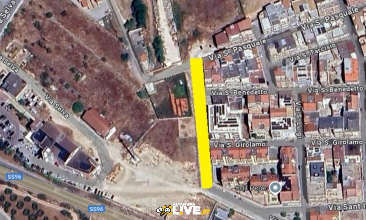 Immagine del post 2448 - Altamura Via Pompei, Via San Pasquale, Via P. Colletta e Via Selva: nuovi interventi di sistemazione della viabilità - Altamura
