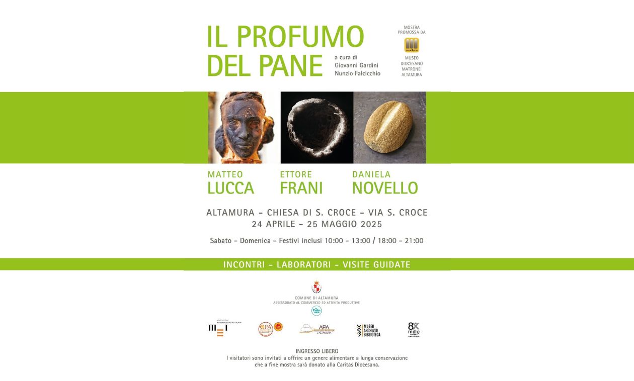Immagine del post 6355 - Altamura “Il Profumo del Pane” in mostra ad Altamura: arte, spiritualità e memoria alla Chiesa di Santa Croce - Altamura