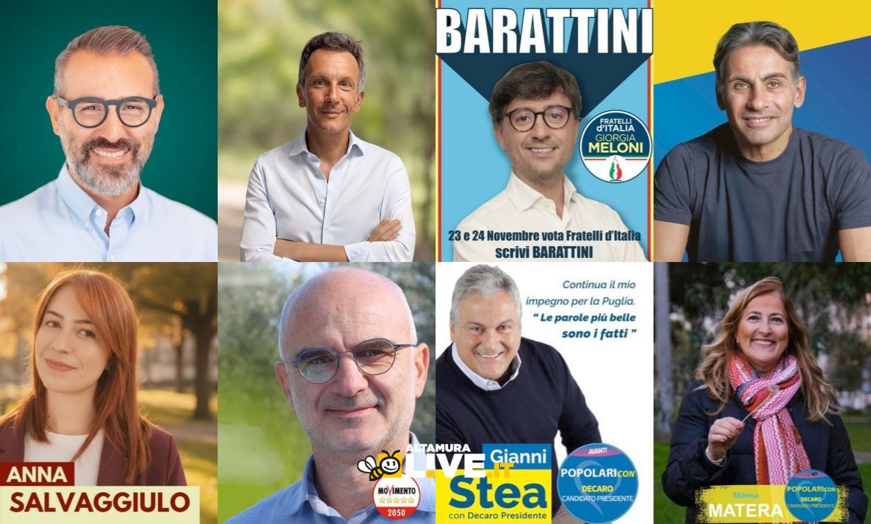 Immagine del post 14265 - Altamura Elezioni Regionali 2025: i voti ottenuti dai candidati altamurani - Altamura