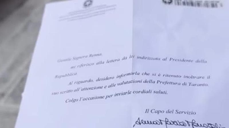 Senz’acqua in casa da un anno, Addolorata Renna chiede aiuto a Mattarella che risponde all’appello - Bari