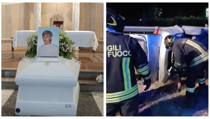 L’addio ad Andrea Procaccino morto a 17 anni nell’auto guidata dal coetaneo. “Non giudichiamo” - Bari
