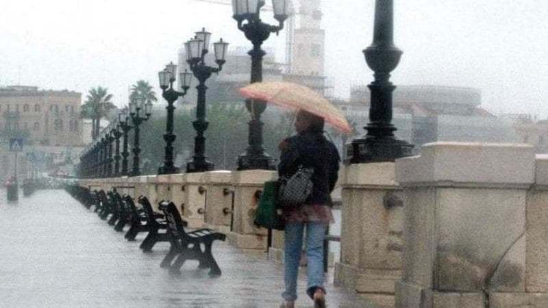 Vento e pioggia, l’inverno cala sulla Puglia: allerta gialla e temperature in calo - Bari