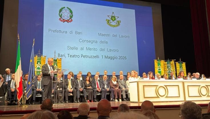 Lavoro, in Puglia consegnate 54 Stelle al merito: “Con il loro contributo le aziende sono cresciute” - Bari