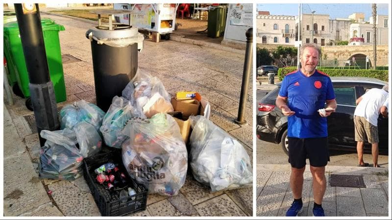 Tappi, cicche, rifiuti: ripulito il lungomare di Bari. Tra i volontari don Angelo: “Cura del creato” - Bari