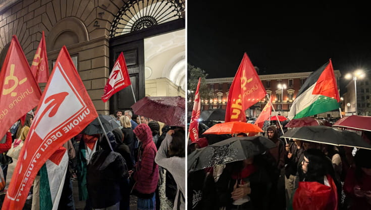 Immagine del post 12258 - Bari Bari in piazza contro il blocco di Flotilla: sit-in nella notte. Proteste degli studenti all’Università - Bari