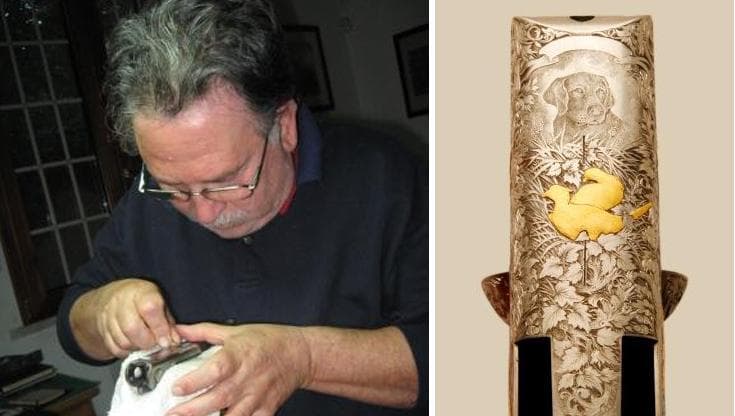 Artista dei fucili, le opere dell’incisore Rino Greco nei musei Usa: intarsi da migliaia di dollari - Bari