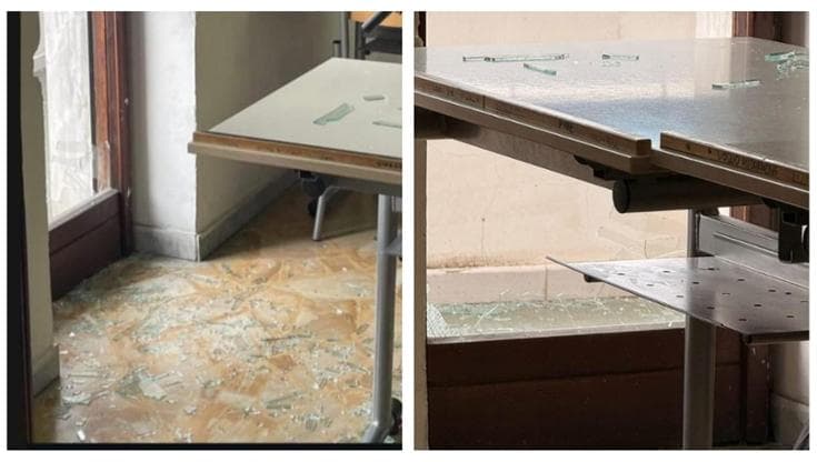 La finestra sbatte e il vetro si rompe: tre studenti feriti nel liceo artistico De Nittis di Bari - Bari
