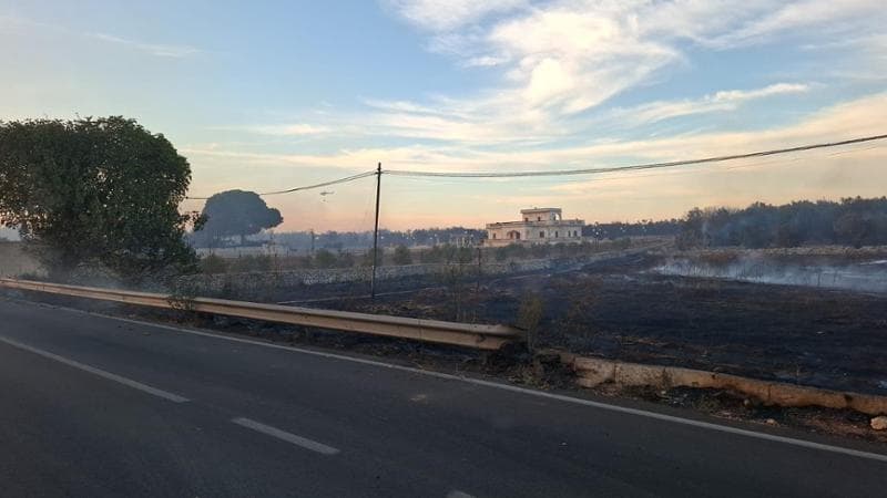 Immagine del post 24583 - Bari Salento, incendio nella marina di Andrano: fiamme a ridosso delle abitazioni, evacuate le famiglie - Bari
