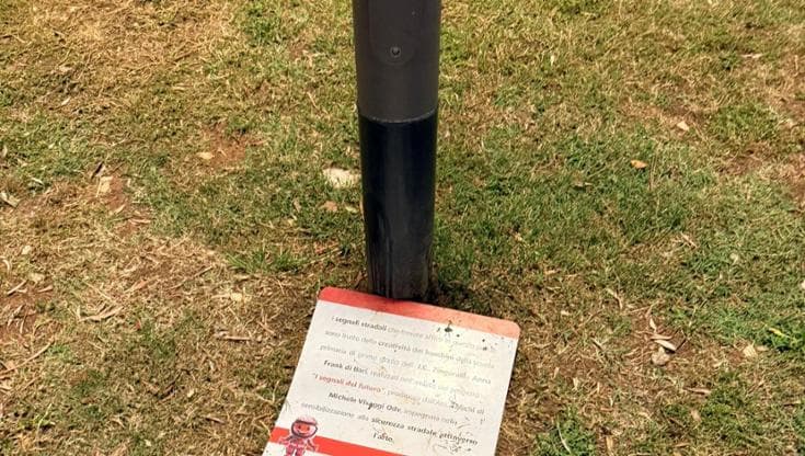 Immagine del post 21406 - Bari Vandali in azione a Bari, distrutti i cartelli sulla sicurezza stradale realizzati dai bambini - Bari