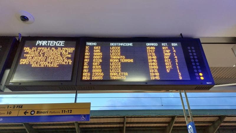 Immagine del post 15733 - Bari Il Frecciarossa Lecce-Milano puntuale soltanto 18 volte in un anno: è il treno peggiore del 2025 - Bari