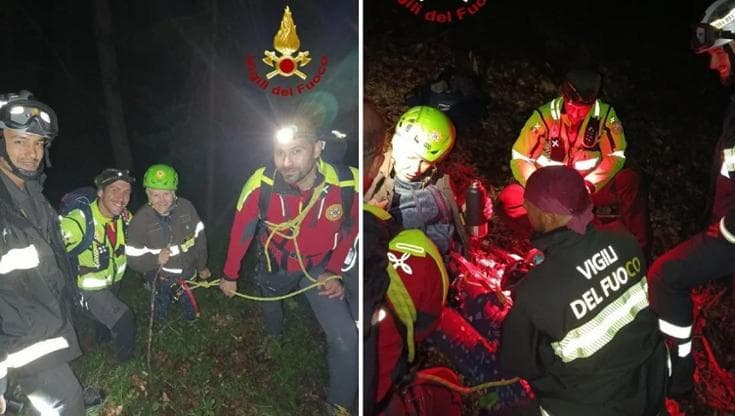 Immagine del post 22549 - Bari Ritrovata donna dispersa nel bosco in Sila: appena salvata ha ringraziato uno a uno i soccorritori - Bari
