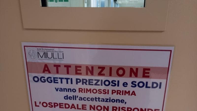 Paziente derubato due volte in una settimana al Miulli, in ospedale cartelli avvisano: “Attenzione” - Bari