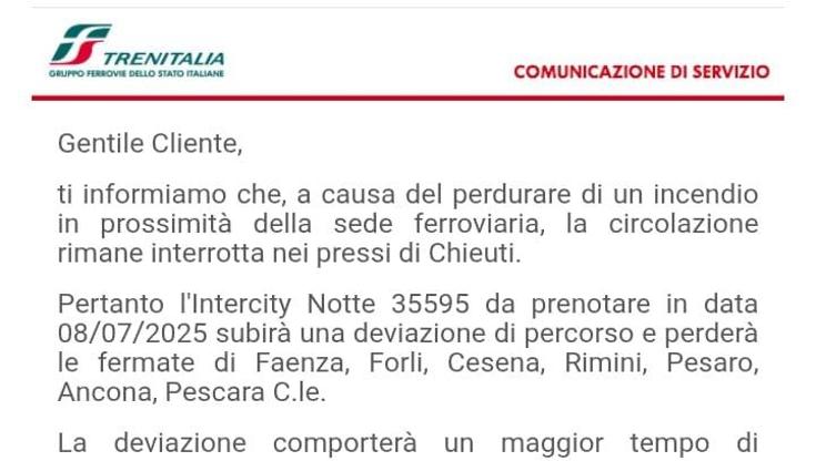 Immagine del post 9414 - Bari Treno Milano-Lecce con 4 ore di ritardo: l’ira dei passeggeri. Dopo l’incendio riparte circolazione - Bari