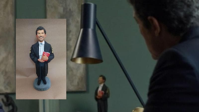 Immagine del post 18109 - Bari Guido Guerrieri diventa un fischietto di terracotta con il volto di Gassmann: l’opera debutta in tv - Bari