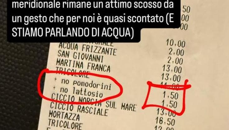 Immagine del post 10629 - Bari “Pizza senza pomodori? Mi hanno fatto pagare 1,5 euro in più”: la denuncia della nuotatrice Di Liddo - Bari