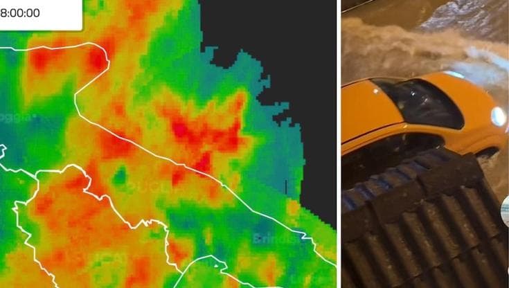 Maltempo, sottopassi allagati. Danni da Adelfia a Mola. Crolla un pino davanti al castello di Bari - Bari