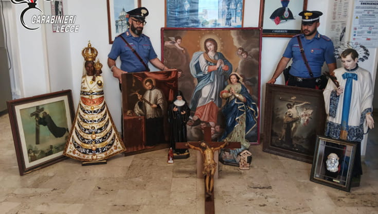 Immagine del post 21551 - Bari Raffica di furti in chiese del Salento, decine di oggetti sacri finiti a Bari: denunciato antiquario - Bari
