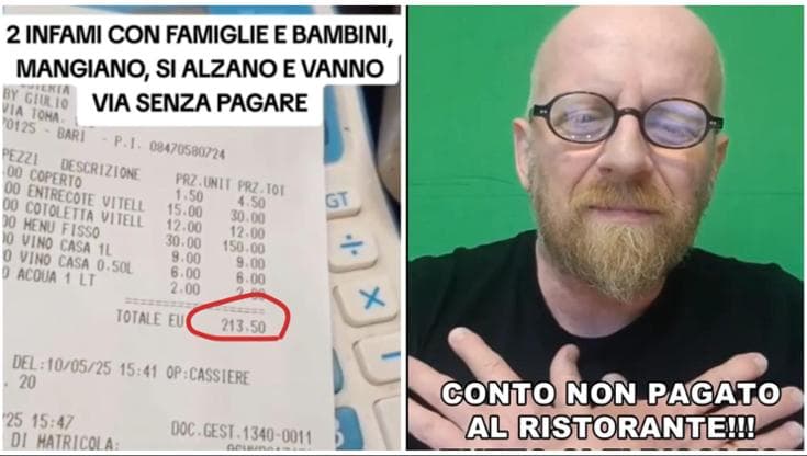 Le famiglie scappate dal ristorante senza pagare saldano il conto da 213 euro dopo la bufera social - Bari
