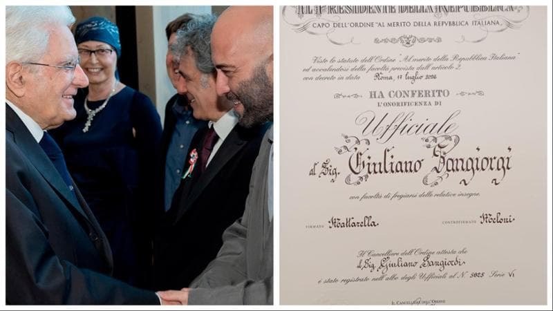 Immagine del post 23845 - Bari Giuliano Sangiorgi nominato ufficiale emerito della Repubblica: “Grazie presidente, è un onore” - Bari