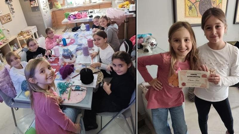 Immagine del post 13752 - Bari Maestra d'uncinetto a 7 anni: Amelia Ienuso tramanda l'arte delle nonne alle amichette - Bari