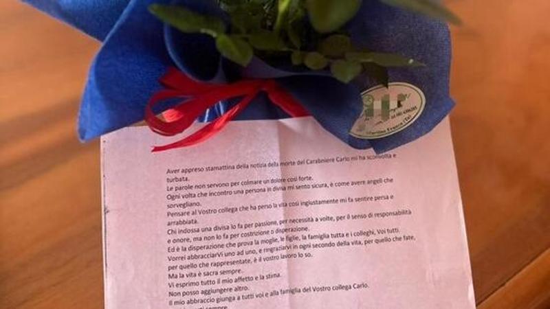 Immagine del post 8438 - Bari "Sono una mamma, grazie per quello che fate": lettera ai carabinieri dopo la morte del brigadiere - Bari