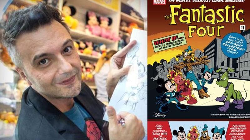 Immagine del post 3836 - Bari I Fantastici Quattro versione Disney, li ha ricreati Emilio Urbano per una cover da collezione - Bari