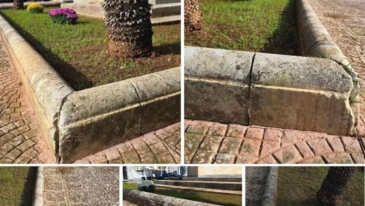 Immagine del post 13833 - Bari “Vendo cordoli antichi in pietra leccese”, ma sono quelli della piazza da ristrutturare in Salento - Bari
