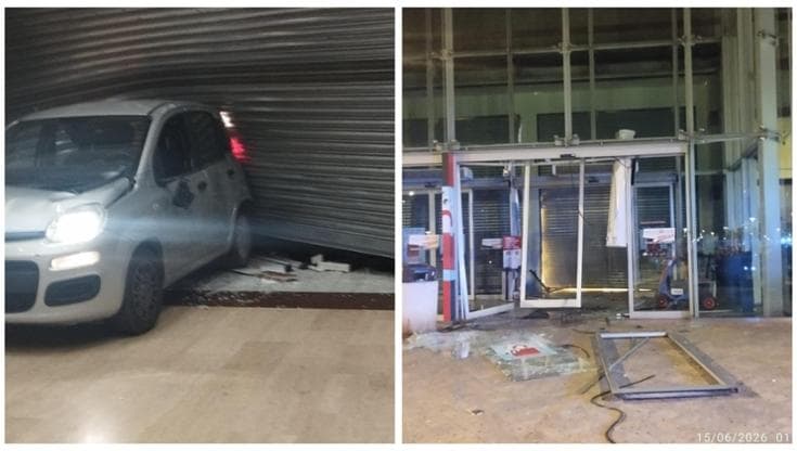 Immagine del post 21700 - Bari Molfetta, assalto con la Panda a gioielleria centro commerciale: sfondata saracinesca ma colpo sfuma - Bari