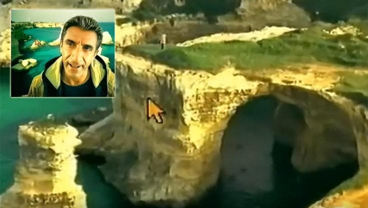 Immagine del post 17265 - Bari Faraglioni di Sant’Andrea, quello spot degli anni Novanta con Ezio Greggio sull’arco crollato - Bari