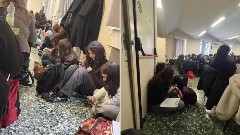 Immagine del post 18351 - Bari Uniba, tornano le aule sovraffollate. Studenti a lezione seduti a terra. "Situazione inaccettabile" - Bari