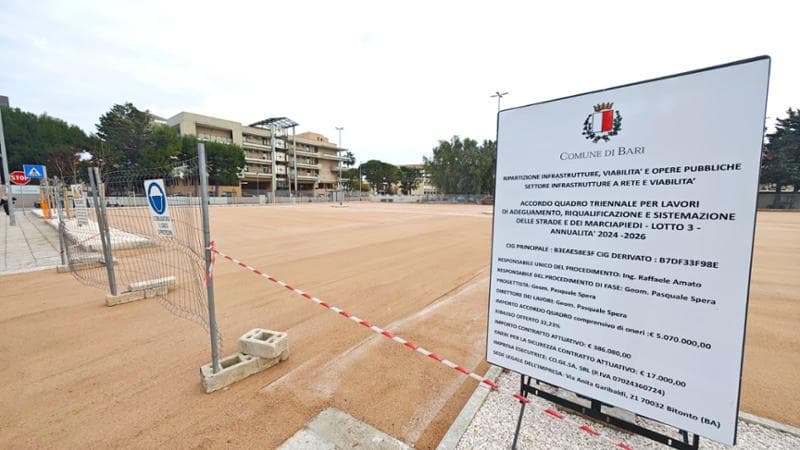 San Girolamo, nuovo parcheggio entro le feste. “E usate anche il Polipark per le lasciare le auto” - Bari