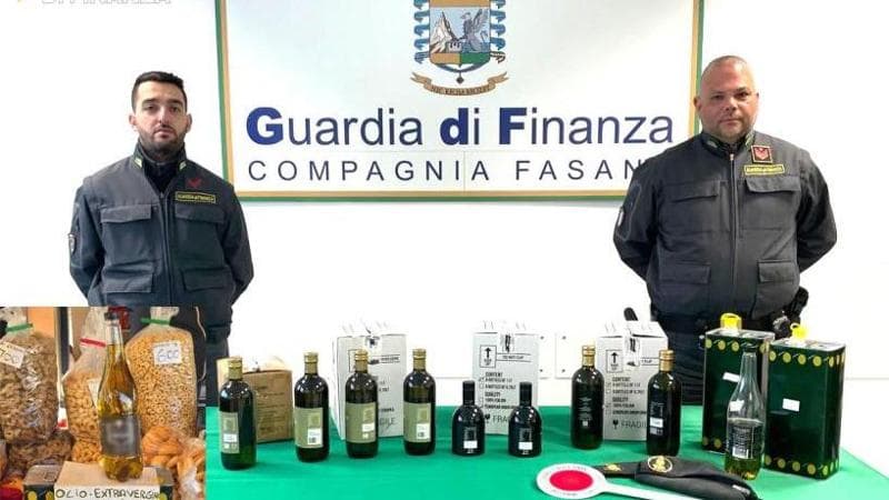 Vendeva olio di semi pubblicizzandolo come extravergine pugliese: scoperta frode a Fasano - Bari