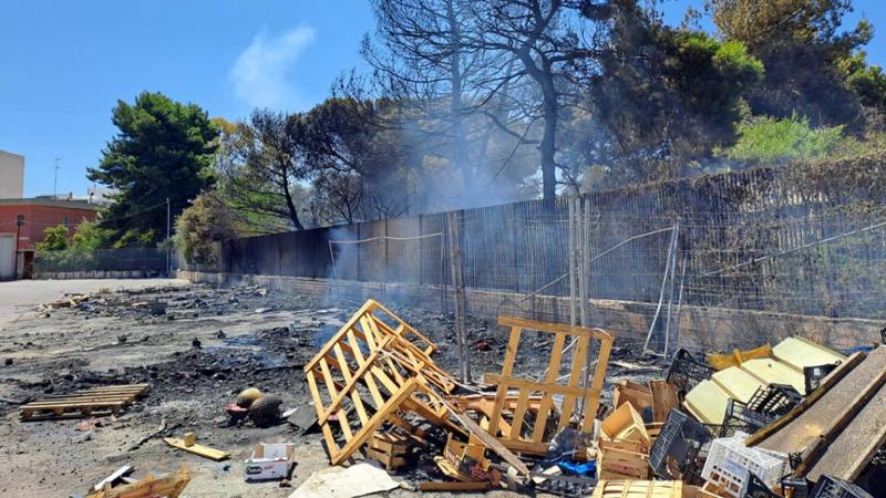 Immagine del post 9784 - Bari Bari, incendio nel mercato ortofrutticolo: una cassetta di legno ha preso fuoco. Evacuata la zona - Bari