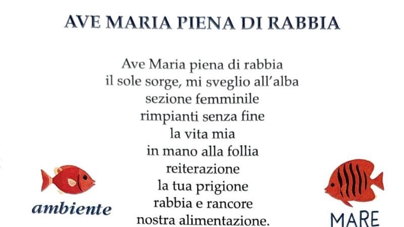 “Ave Maria piena di rabbia”: la poesia di una detenuta a Lecce commuove e vince il premio Afrodite - Bari