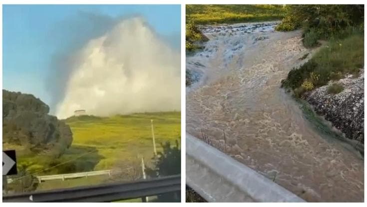 Immagine del post 6187 - Bari Matera, un altro guasto alla condotta: l’incredibile spreco di acqua. Pasqua con i rubinetti a secco - Bari