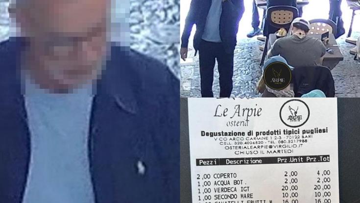 Immagine del post 7392 - Bari Bari, pranzano e non pagano 75 euro di conto a Le Arpie. Il titolare: "Presentatevi o vi denunciamo" - Bari