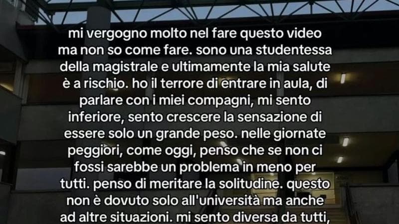 Immagine del post 2412 - Bari “Se non ci fossi, un problema in meno per tutti”. Sos di una studentessa allarma il Politecnico - Bari
