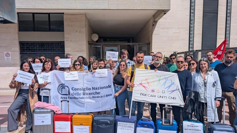 Immagine del post 7420 - Bari A Roma la protesta dei ricercatori precari del Cnr di Bari: "Da precari il futuro è a rischio" - Bari